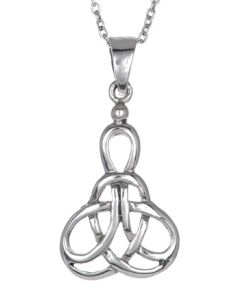 Sterling Silver Celtic Knotwork Pendant Necklace
