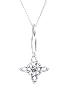 Sterling Silver celtic twisted wire necklace