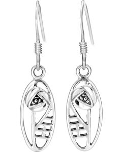 Rennie Mackintosh Rose oval Earring