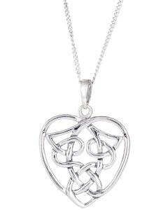  Celtic heart charm  necklace