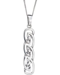 Celtic Rectangular  Necklace crafted from 925 Silver