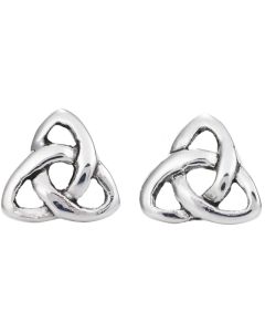 Sterling Silver small trinity knot earrings 