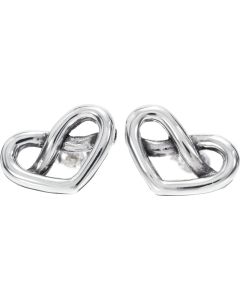 Heart Stud  Earrings crafted from Sterling Silver 