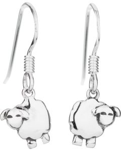 Sterling Silver Sheep drop earrings