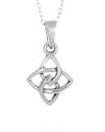 Sterling Silver Celtic Triquetra Knot Pendant Necklace