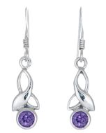 Sterling Silver Celtic Drop Earrings 