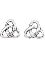 Sterling Silver small trinity knot earrings 